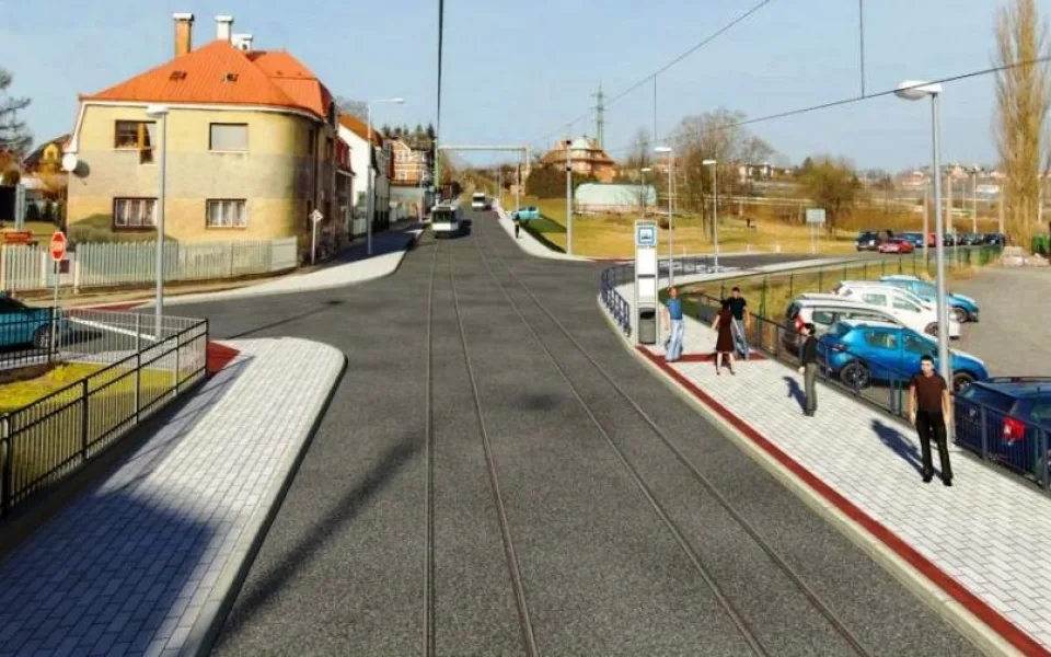 Vizualizace zastávky Pivovar po rekonstrukci