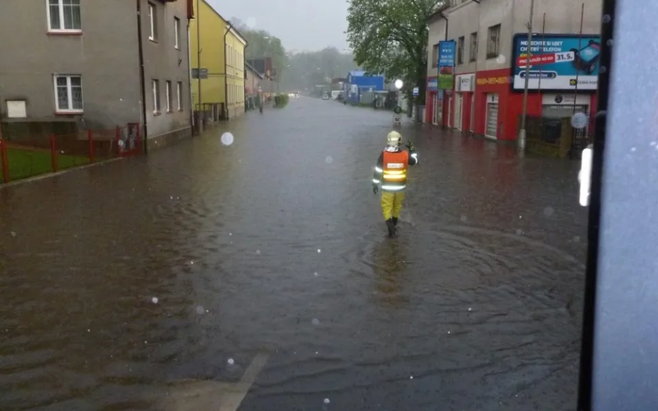 Liberec se změnil v Benátky. Foto: HZS LK