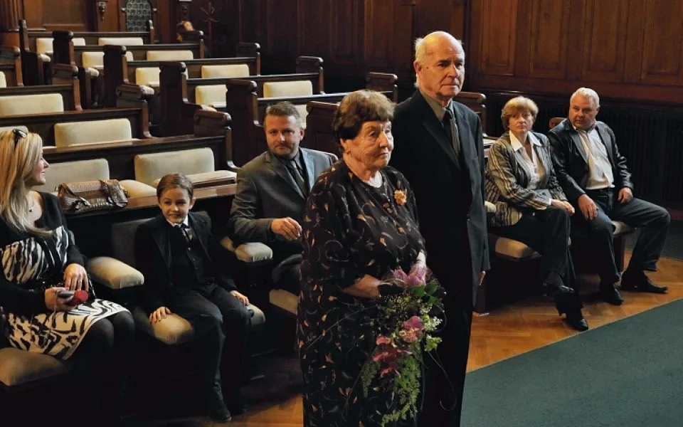 Manželé Kulhánkovi si připomněli jubilejních 60 let společného života. Foto: Jan Vrabec