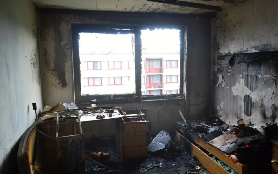 Zapomenutá svíčka zapálila pokoj na harcovských kolejích. Foto: HZSLK
