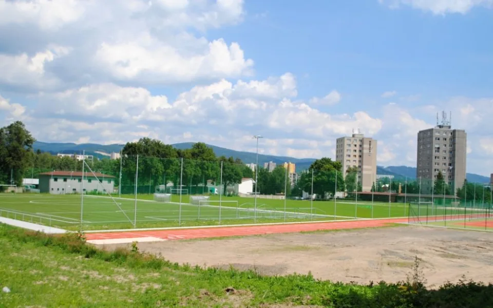 Hřiště Rapidu.