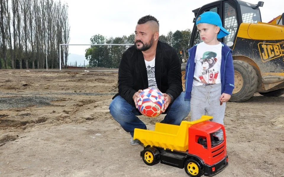 Roman Šotola se synem. Foto: Jan Pešek