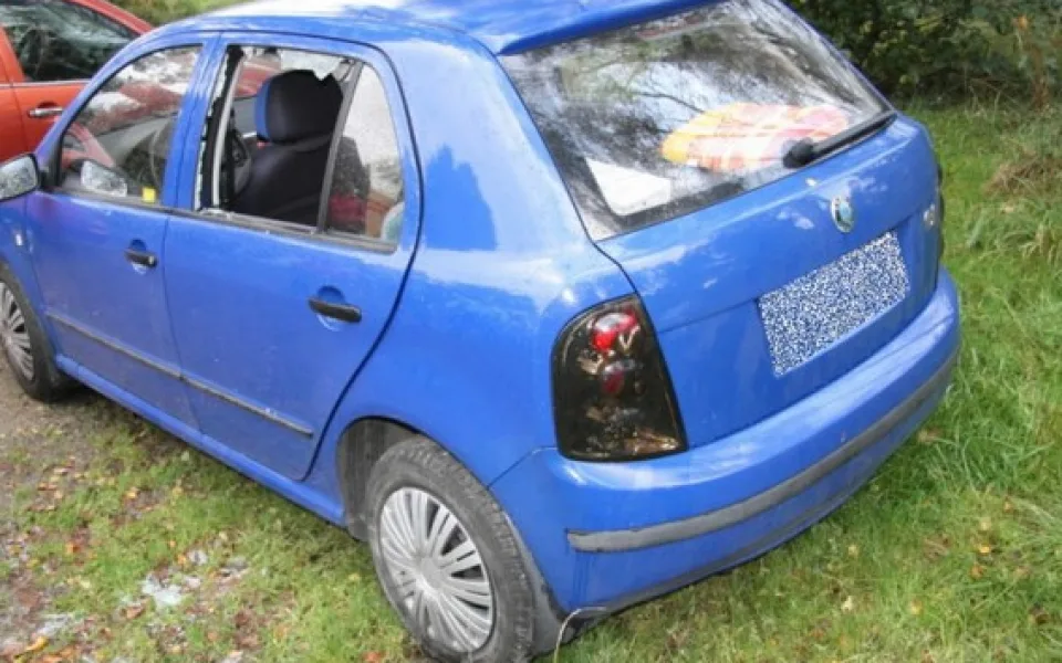 Vykradená Fabie. Foto: Policie ČR