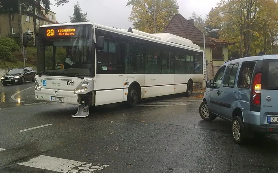 Nehoda se obešla bez zranění. Foto: Jan Pešek