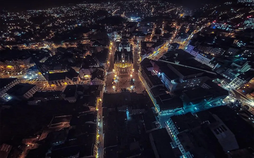Noční Liberec. Foto: Jan Mocňák