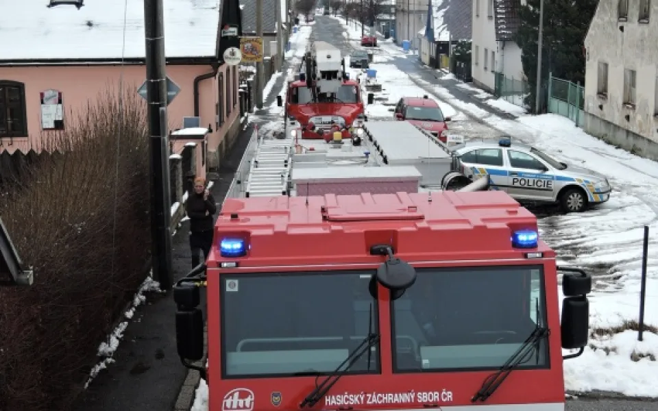 Požár ve Volgogradské ulici. Foto: HZSLK