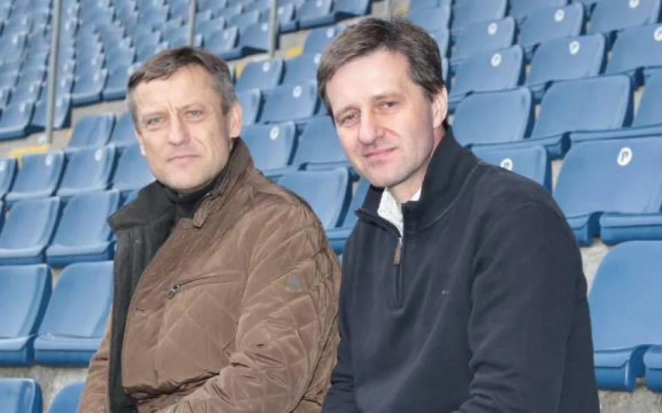 Dnes dopoledne skončili trenéři FC Slovan Liberec Jiří Kotrba a Josef Csaplár. Foto: FC Slovan Liberec
