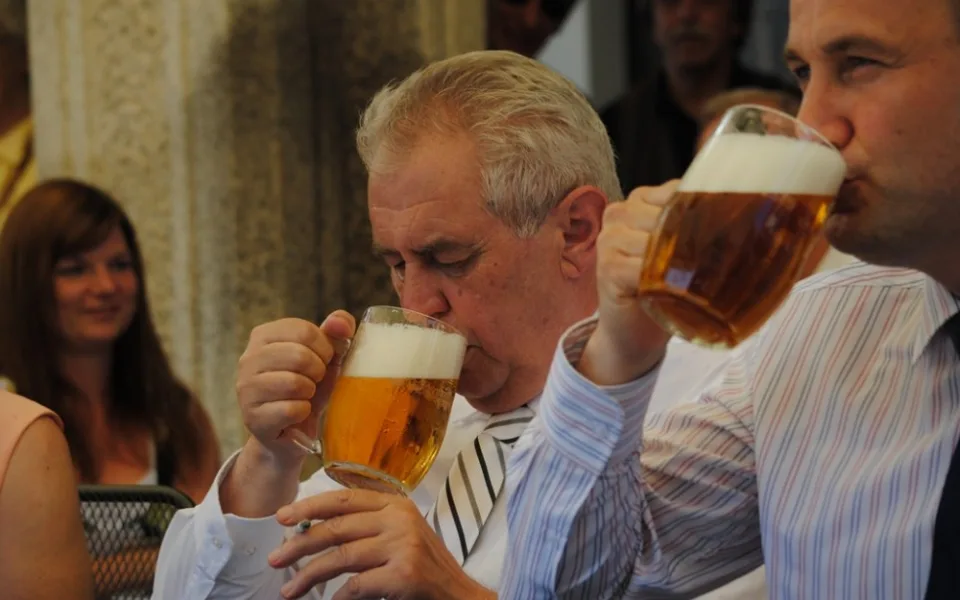 Prezident Miloš Zeman při loňské návštěvě. Foto: Michael Daněk