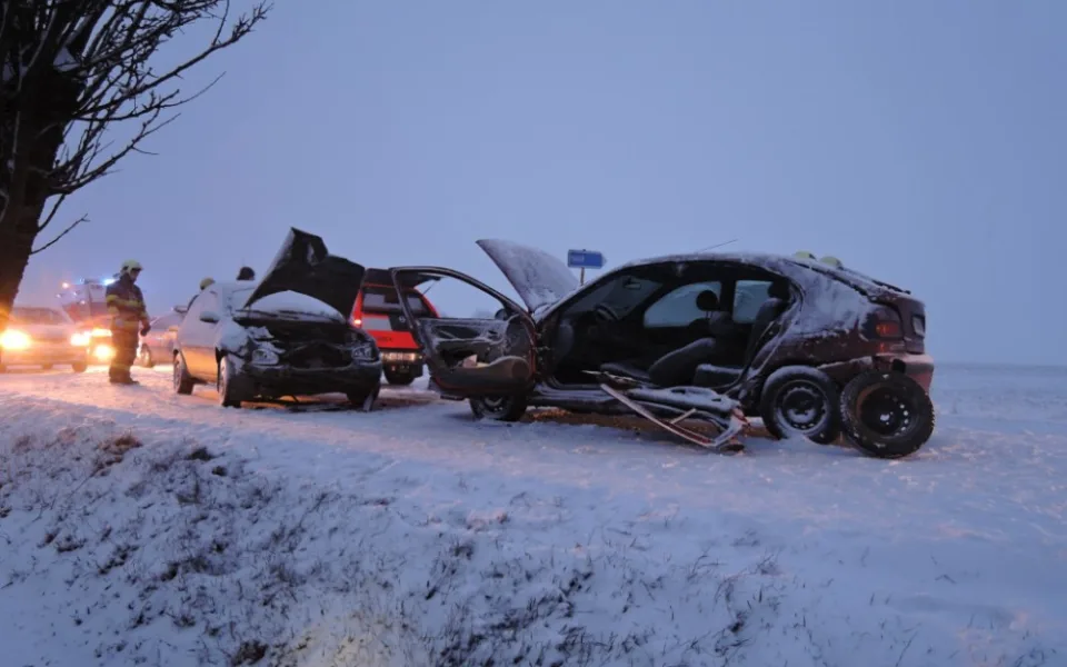 Jedna z dnešních nehod. Foto: HZSLK