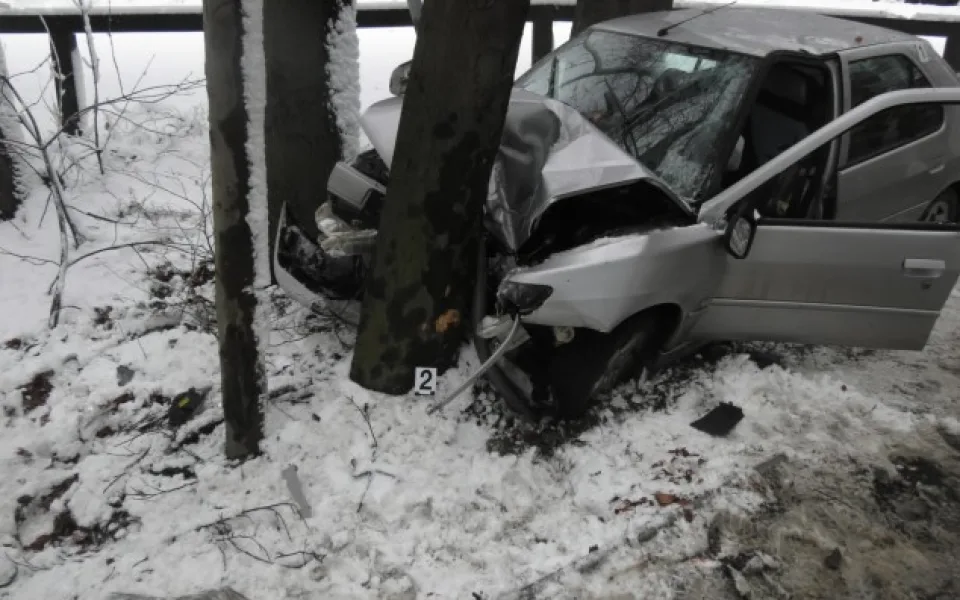 Spolujezdec utrpěl těžké poranění. Foto: Policie ČR