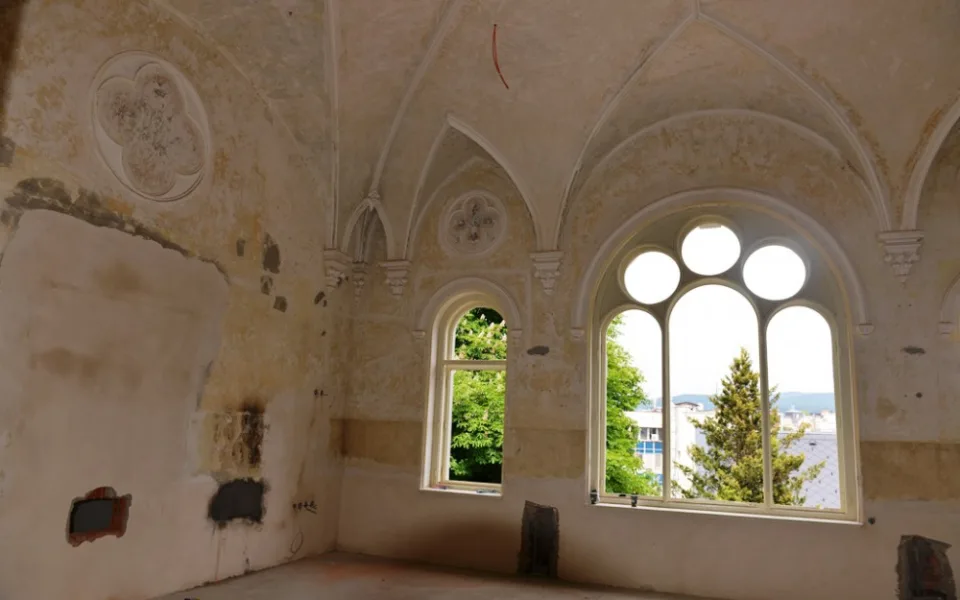 Prostor budoucí rozlučkové kaple.