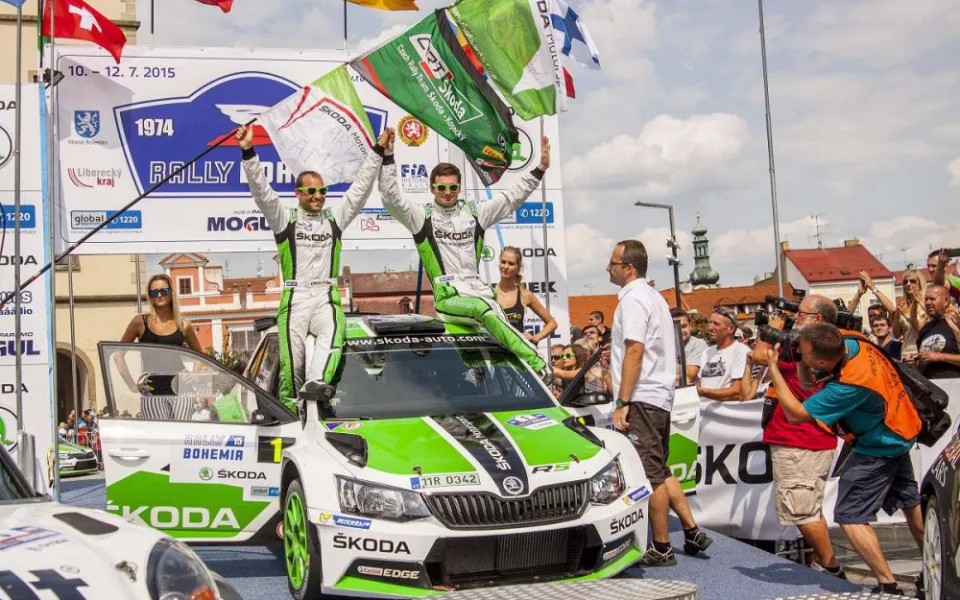Vítězná radost. Foto: Rally Bohemia