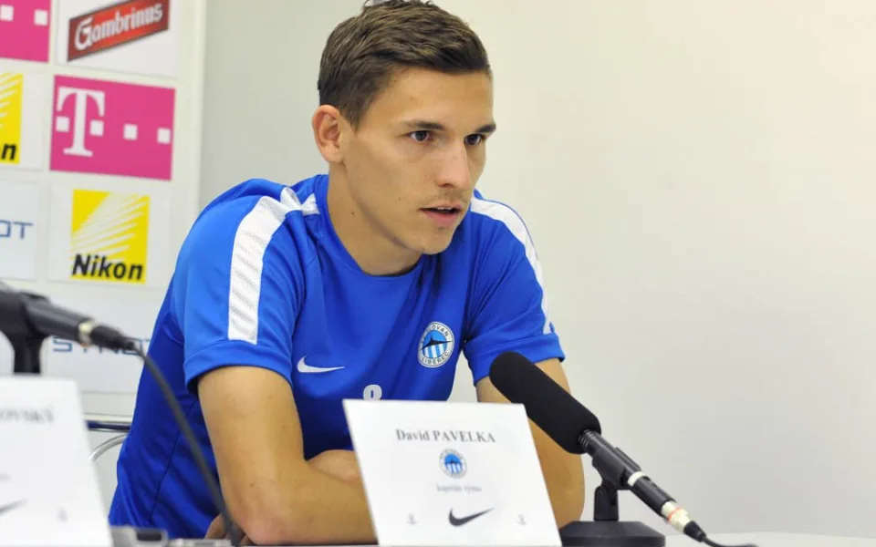David Pavelka při předzápasové tiskové konferenci. Foto: Jaroslav Appeltauer