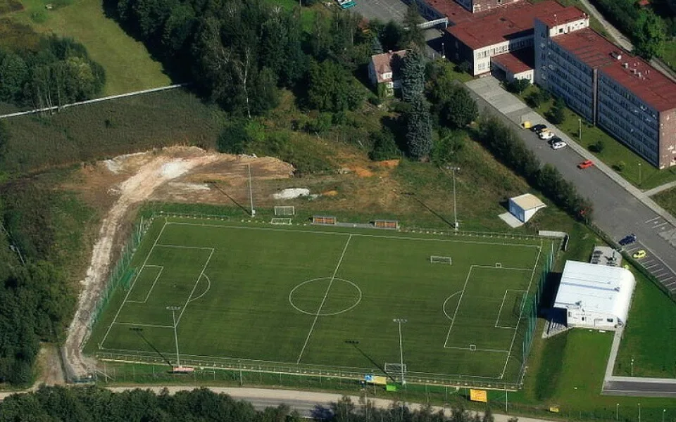 Stadion ve Vesci. Foto: syner.cz