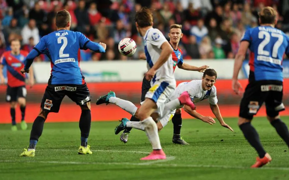 Slovan v Pzni. Foto:fcslovanliberec.cz