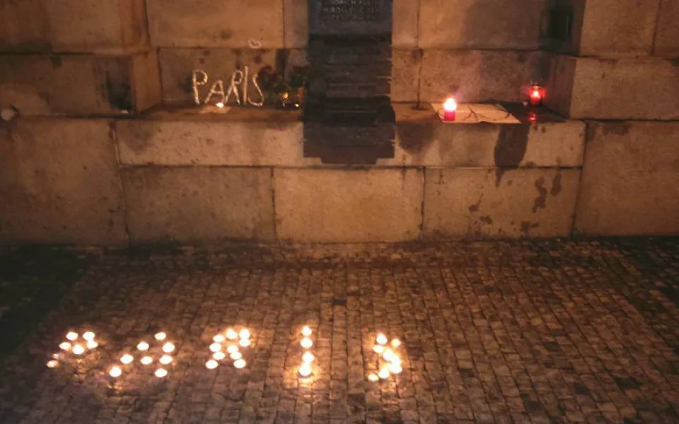 Svíčky u liberecké radnice