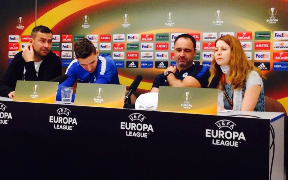 Tisková konference před zápasem