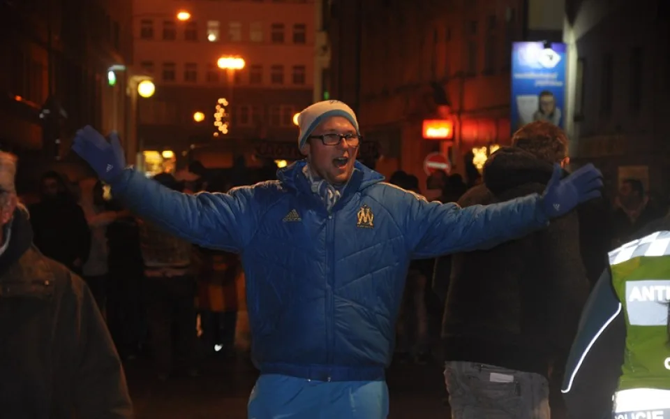 Do Liberce se sjelo 300 francouzských fanoušků, policie zatím práci neměla