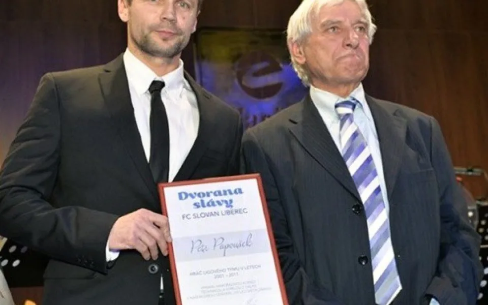 Petr Papoušek je třetím členem Dvorany slávy Slovanu Liberec
