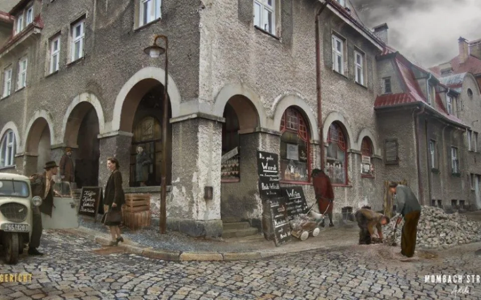 Náměstí Pod Branou jako Mombach Strasse.