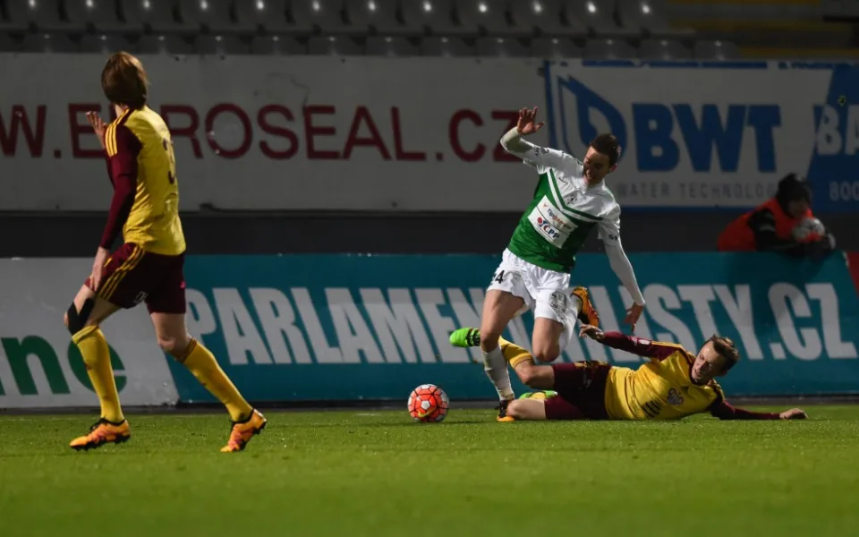 Jablonec díky dvěma gólům Doležala postoupil v poháru přes Duklu