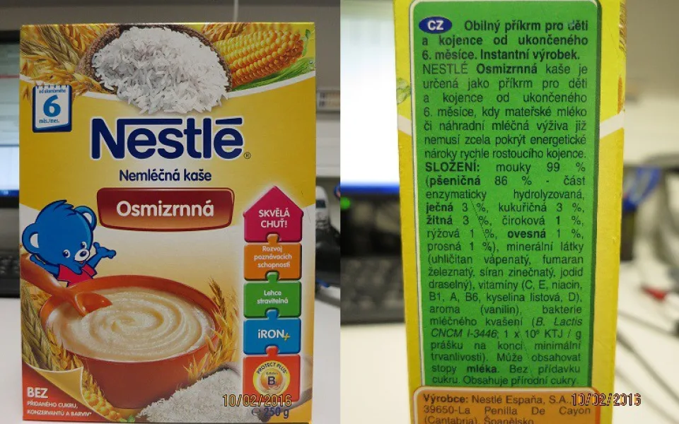 Inspekce nařídila stáhnout z regálů kaši Nestlé. Obsahuje vysoké množství nebezpečného atropinu