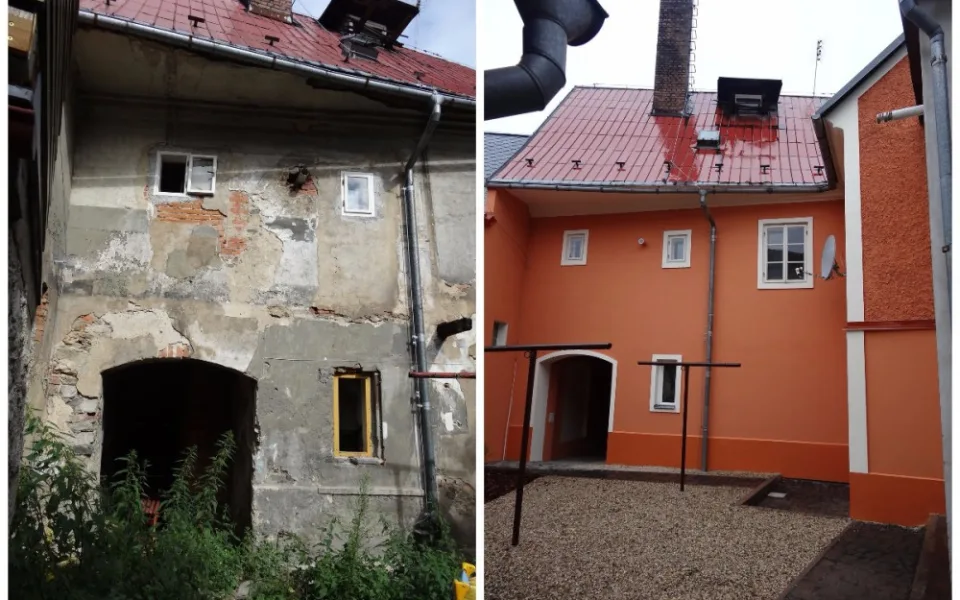 dvorek Zámecká ulice