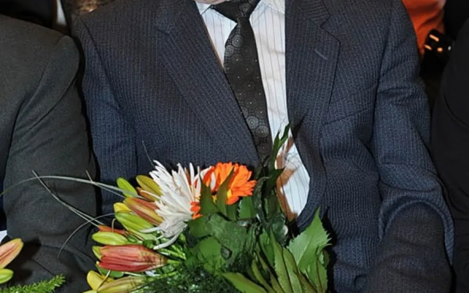 Vladimír Svoboda při předávání Pocty hejtmana.