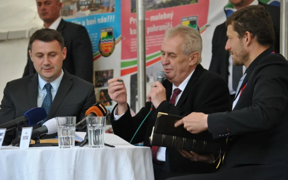 Miloš Zeman v Prysku