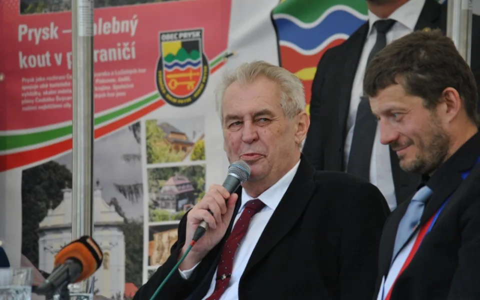 Miloš Zeman v Prysku