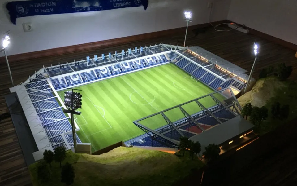 Model stadionu U Nisy