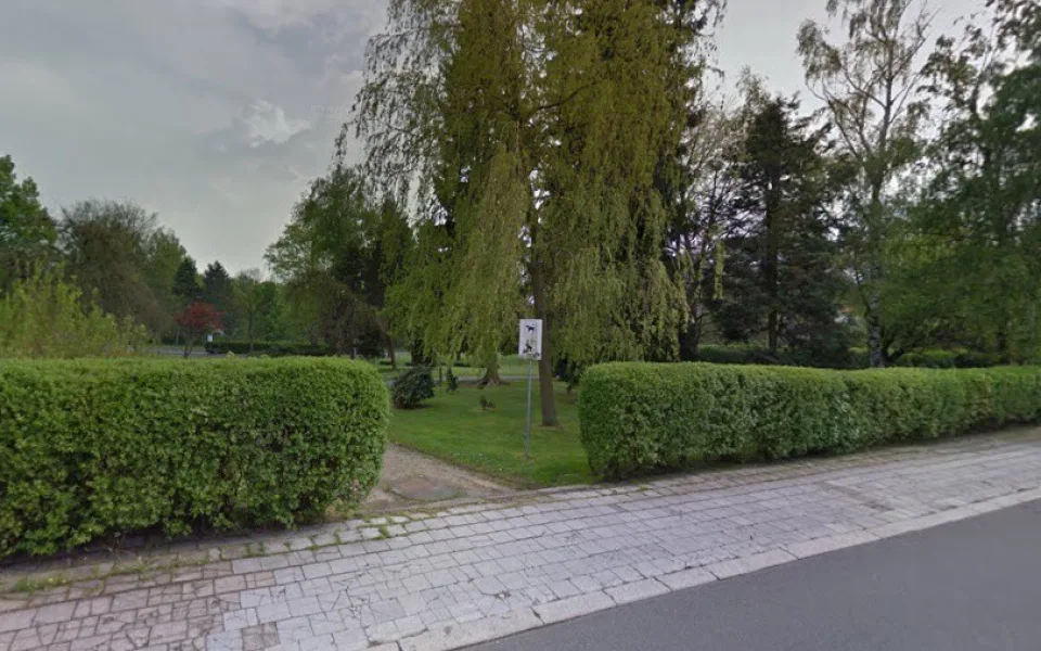 Park v Přemyslově ulici.