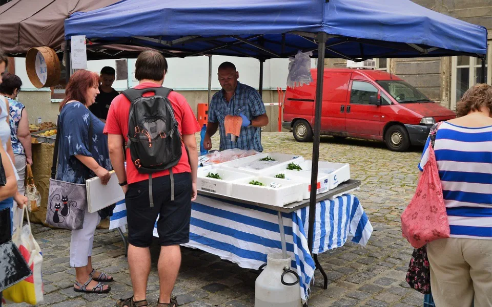 Stánek Rybárny Praha.
