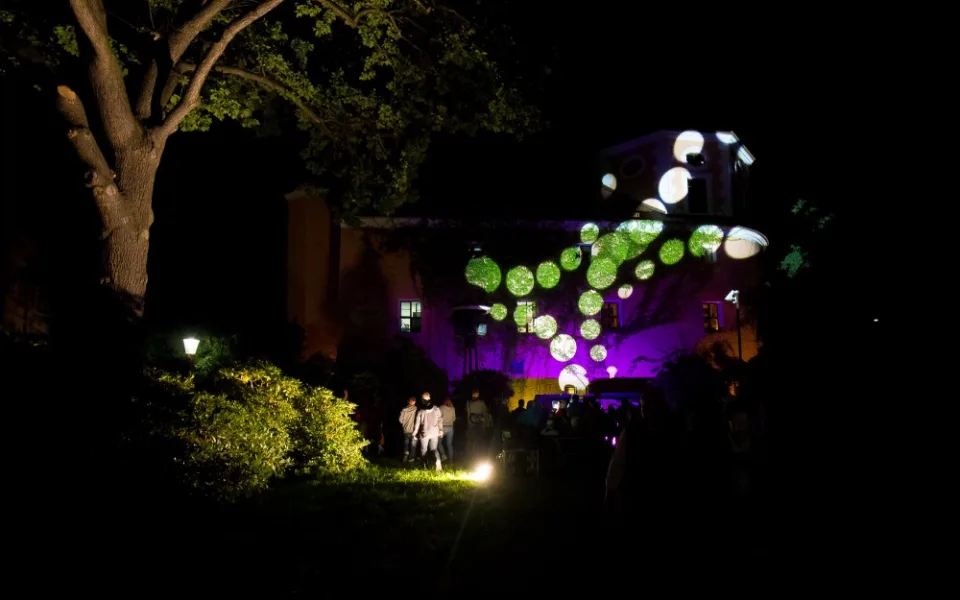 Festival světel v Žitavě.