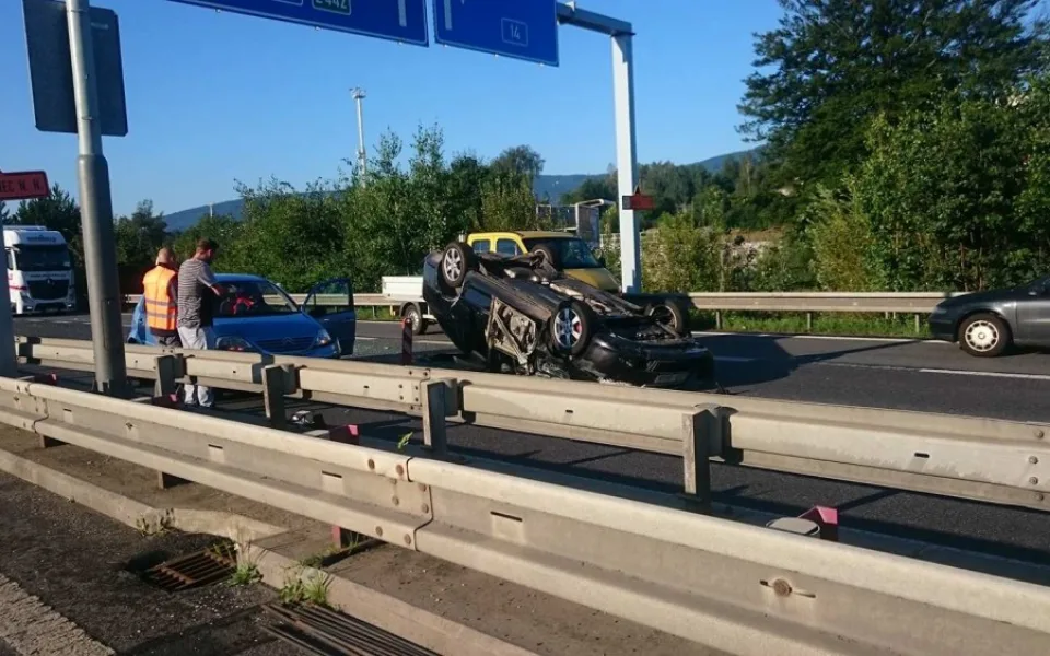 Nehoda na průtahu Libercem.