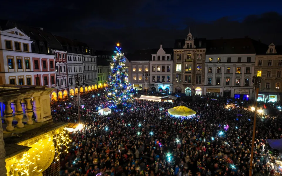Do Liberce se vrátí videomapping. Světelná show tentokrát nasvítí vánoční strom.