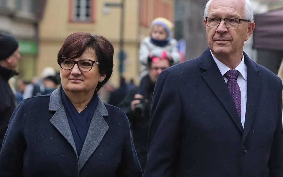 Eva Drahošová se svým manželem.