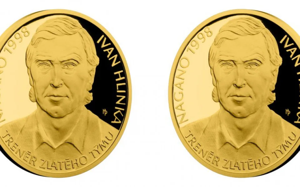 Ivan Hlinka na minci.