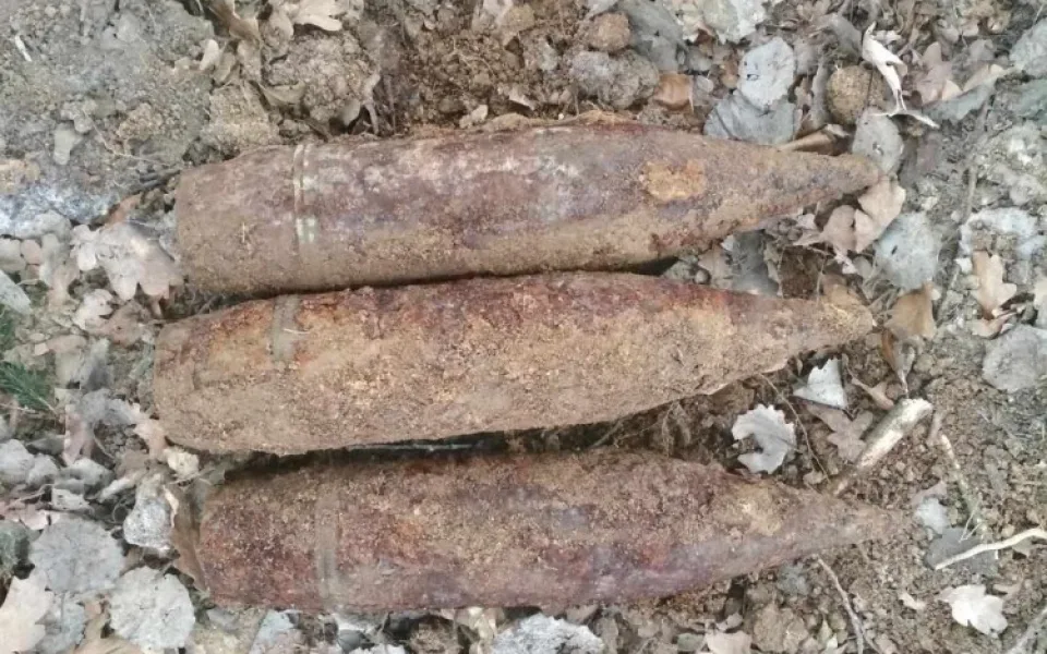 Nalezená munice.