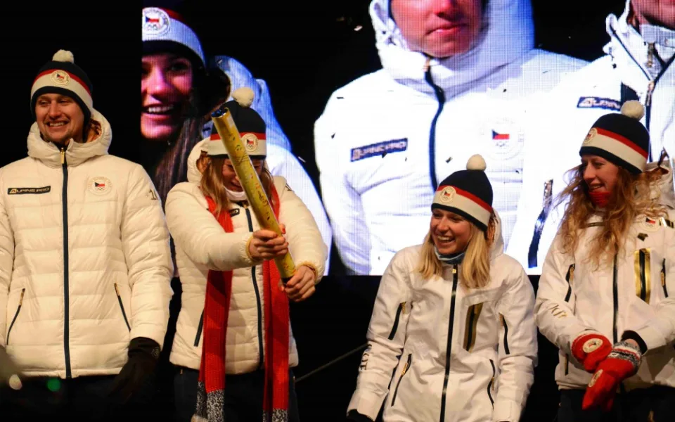 Přivítání olympioniků v Jablonci.