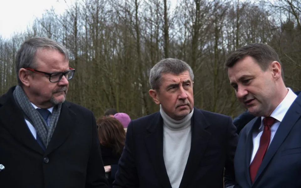 Dan Ťok, Andrej Babiš a Martin Půta.