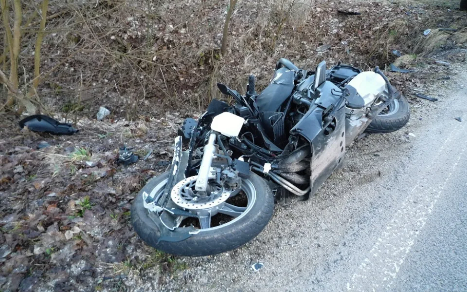 Motorka po nehodě