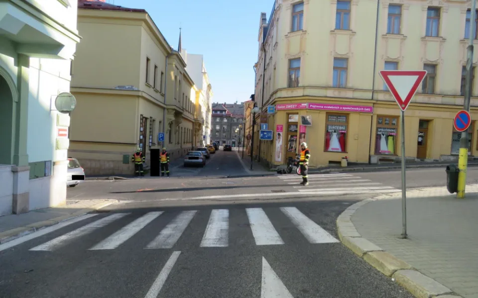 K nehodě došlo na křižovatce ulic Jungmannova a Smetanova 
