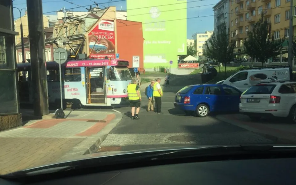 Nehoda v centru města.