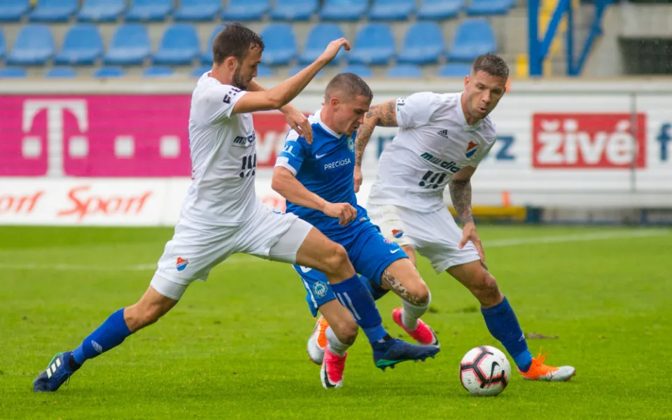 Fotbalový zápas Slovan vs. Baník