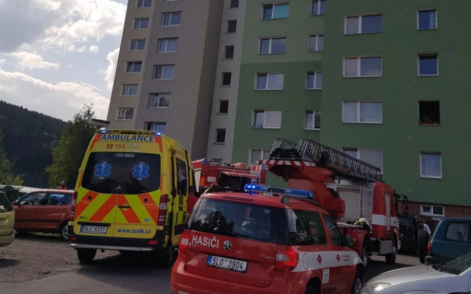 Požár v Tanvaldě.