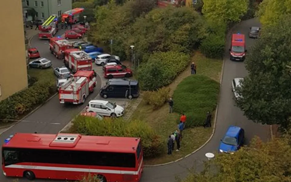 Požár v domě s pečovatelskou službou.
