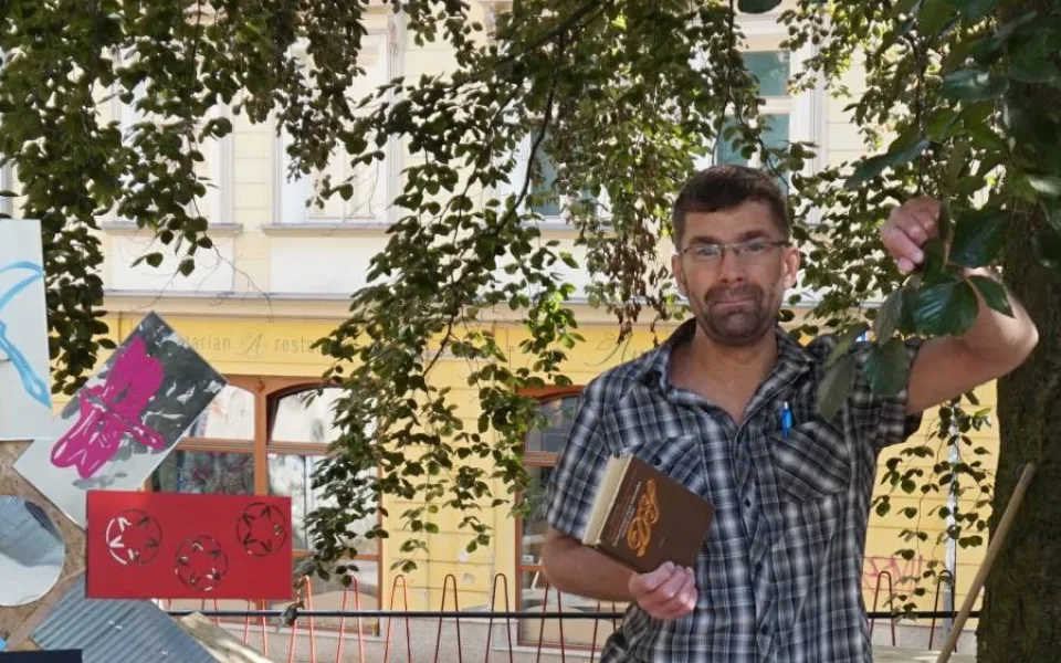Knihkupec Martin Fryč.