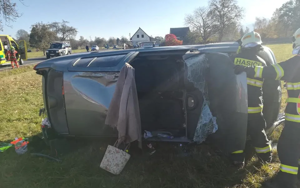 Auto po nehodě.