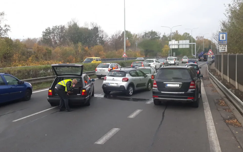 Nehoda na průtahu Libercem.